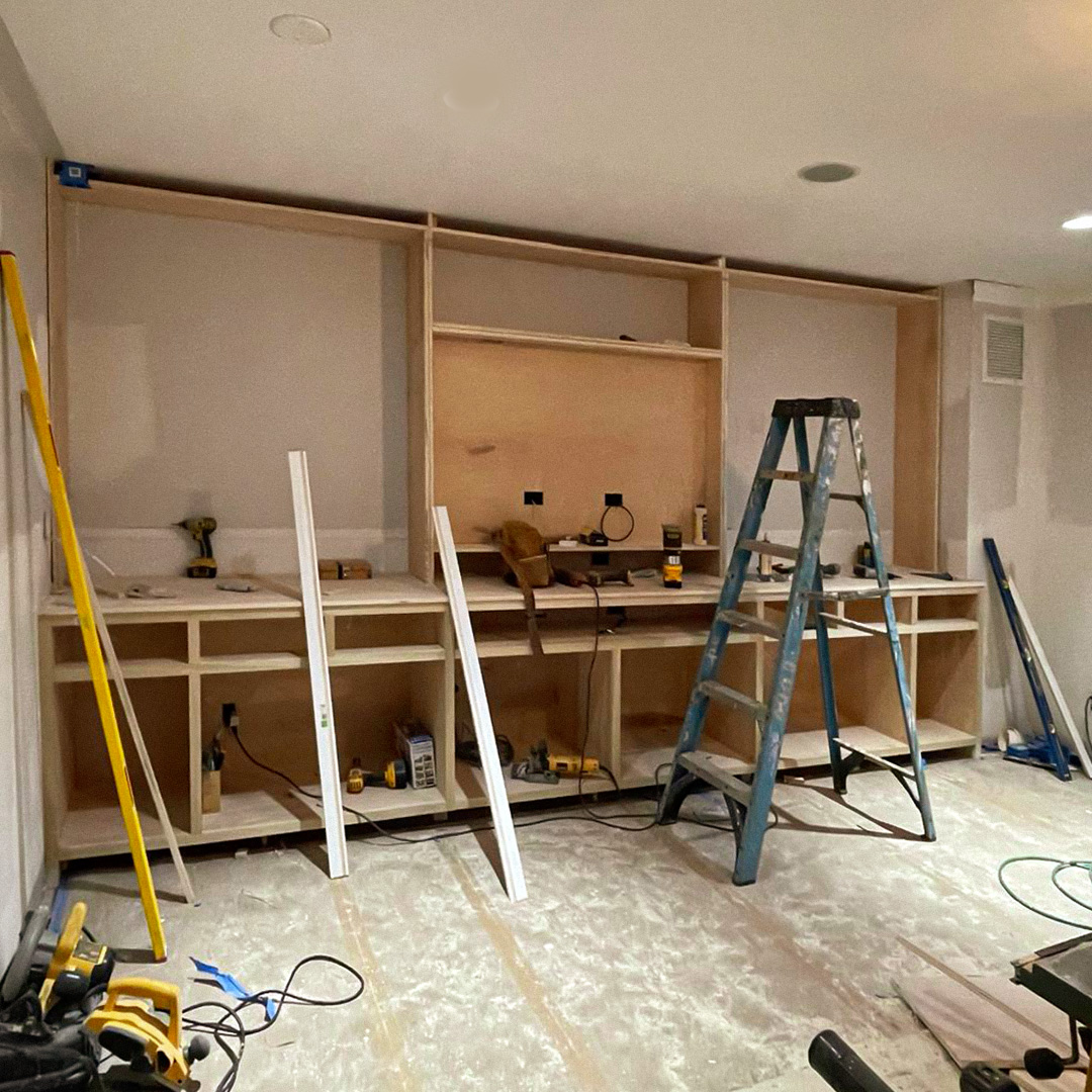 TV and Bookshelf Unit