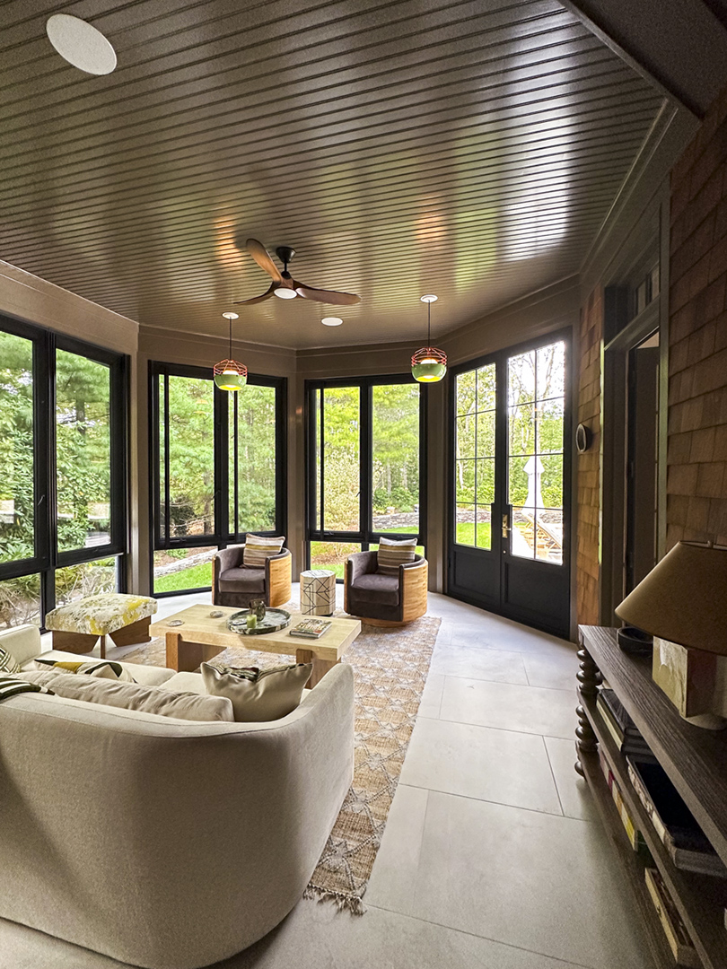 From porch to cozy living area